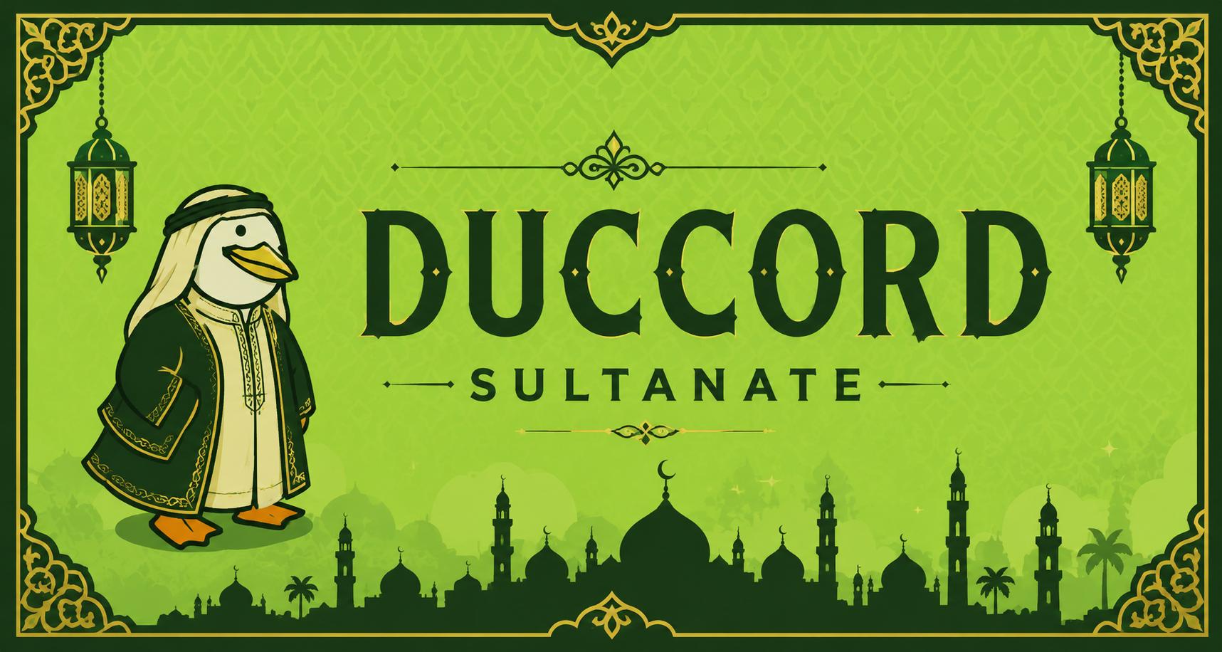 Discovery splash banner for Duccord Sultanate Discord server
