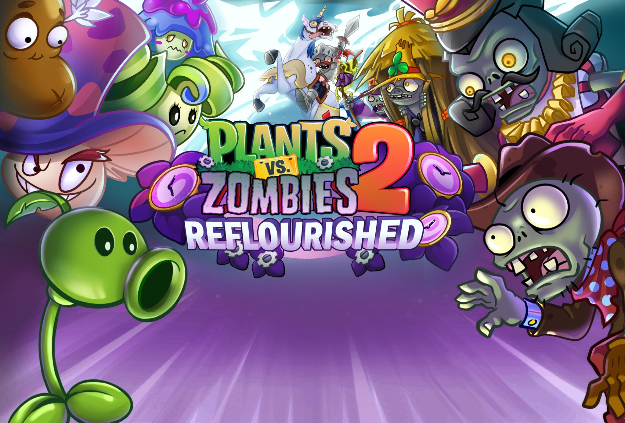 Discovery splash banner for PvZ2: Reflourished Official Server Discord server