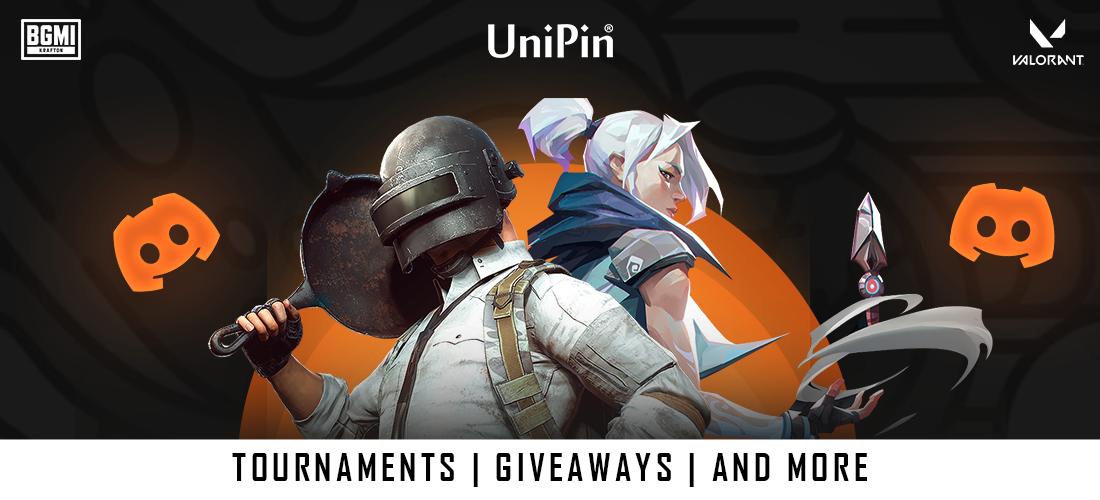 Discovery splash banner for UniPin India Discord server
