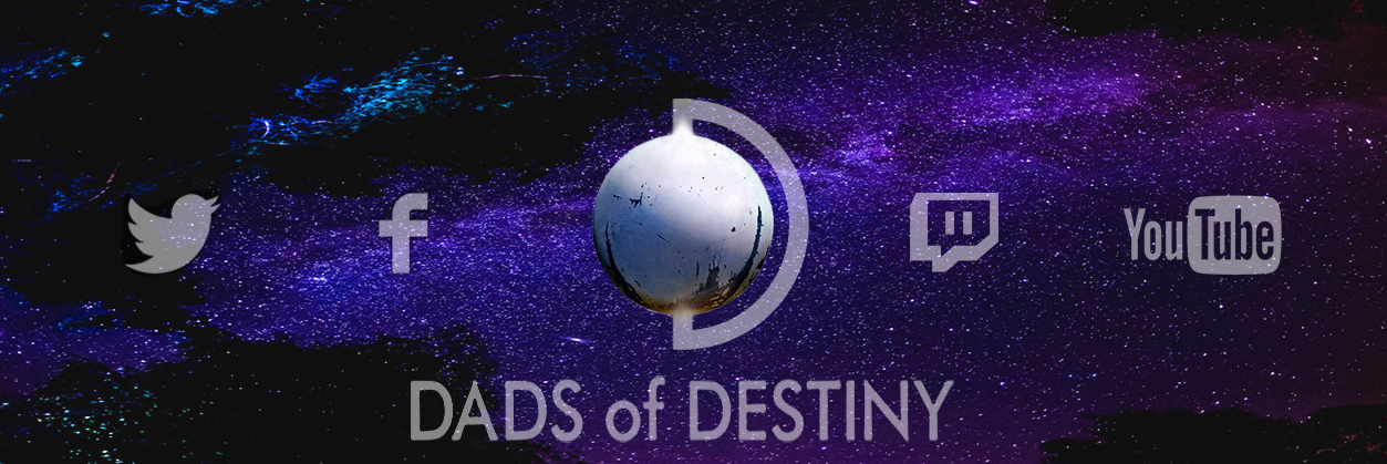 Discovery splash banner for Dads of Destiny Discord server