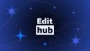 Discovery splash banner for Edit Hub Discord server