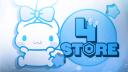 Discovery splash banner for 4 Store 🩵 Discord server