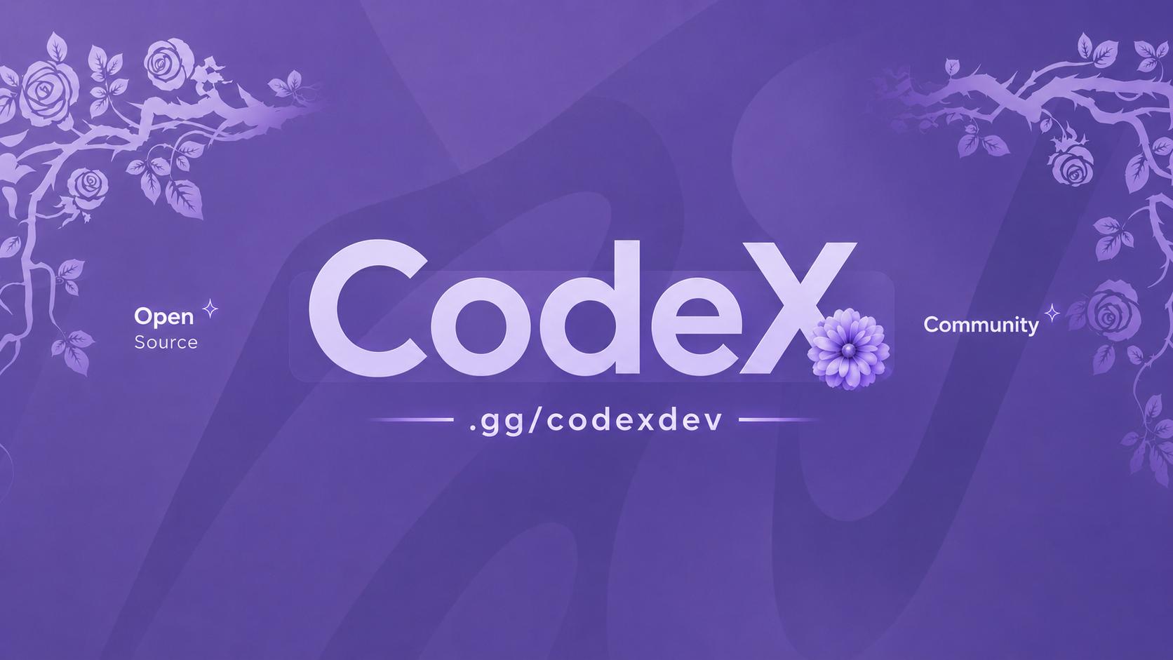 Discovery splash banner for CodeX Development Discord server