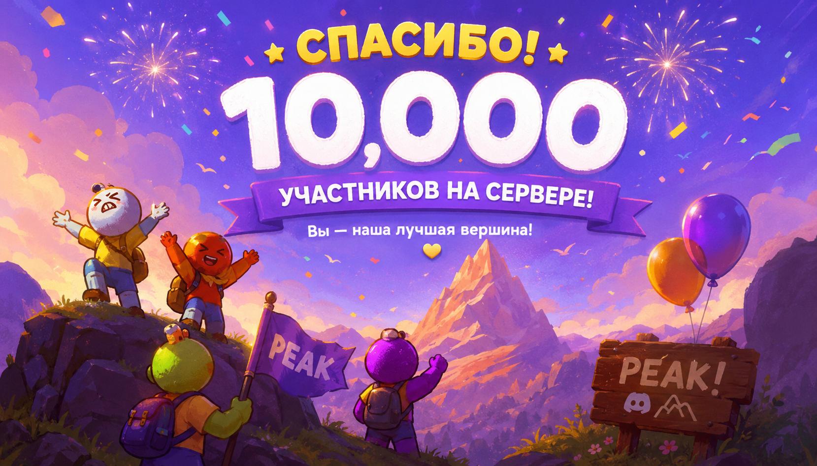 Discovery splash banner for PEAK | RU Discord server