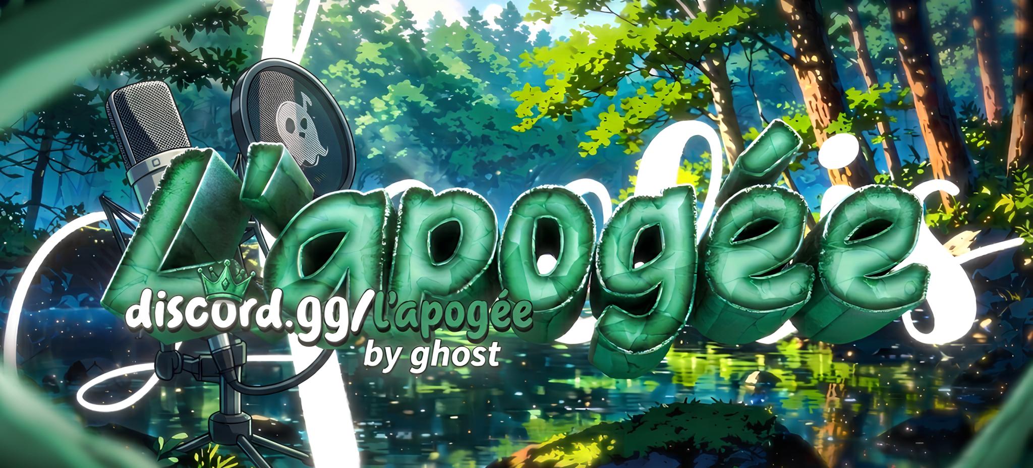 Discovery splash banner for !𝙇'𝙖𝙥𝙤𝙜𝙚𝙚 Discord server