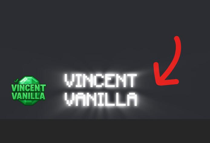 Discovery splash banner for Vincent Vanilla | Minecraft Network Discord server