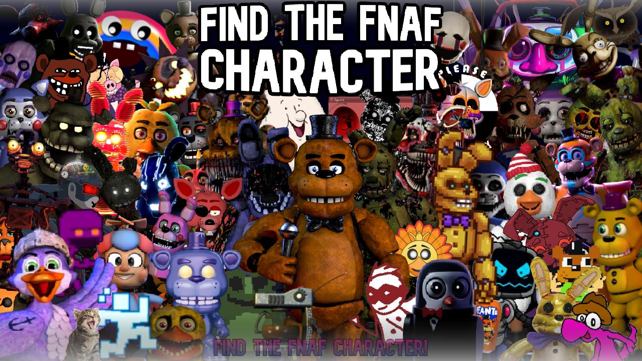 Discovery splash banner for Find The FNaF Character! Discord server