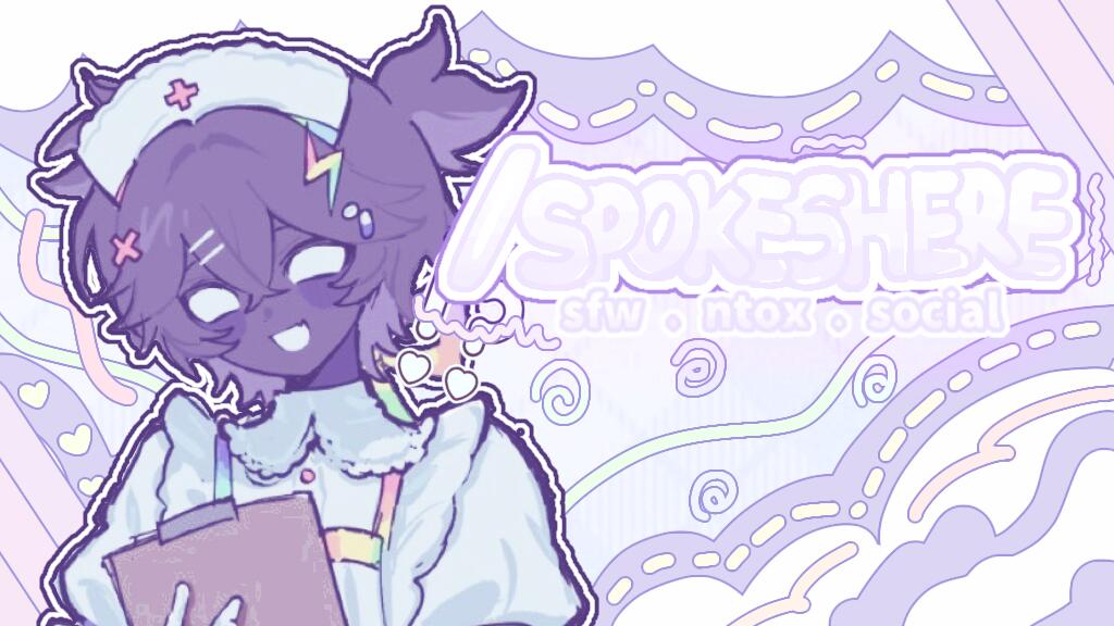 Discovery splash banner for パロ ⸝ /spokeshere ✿ j2l = ban. Discord server
