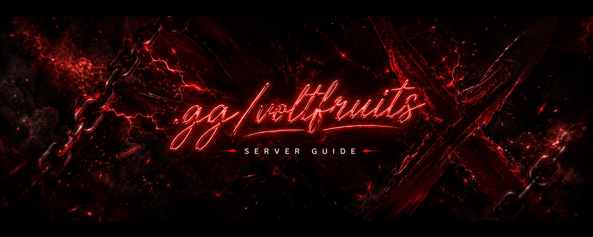 Discovery splash banner for VϴLT FRUITS | 1 Inv = 20 Robux Discord server