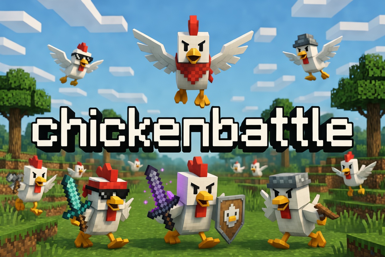 Discovery splash banner for 12 ELYTRAS / ChickenBattle Discord server