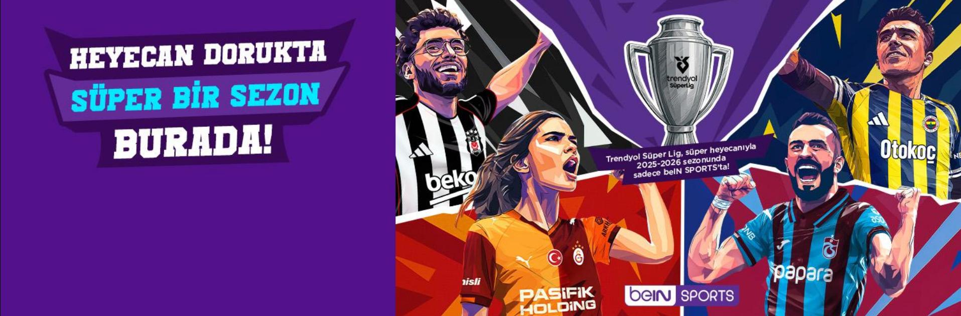 Discovery splash banner for BeIN SPORTS - Süper Lig 2025/2026 Discord server