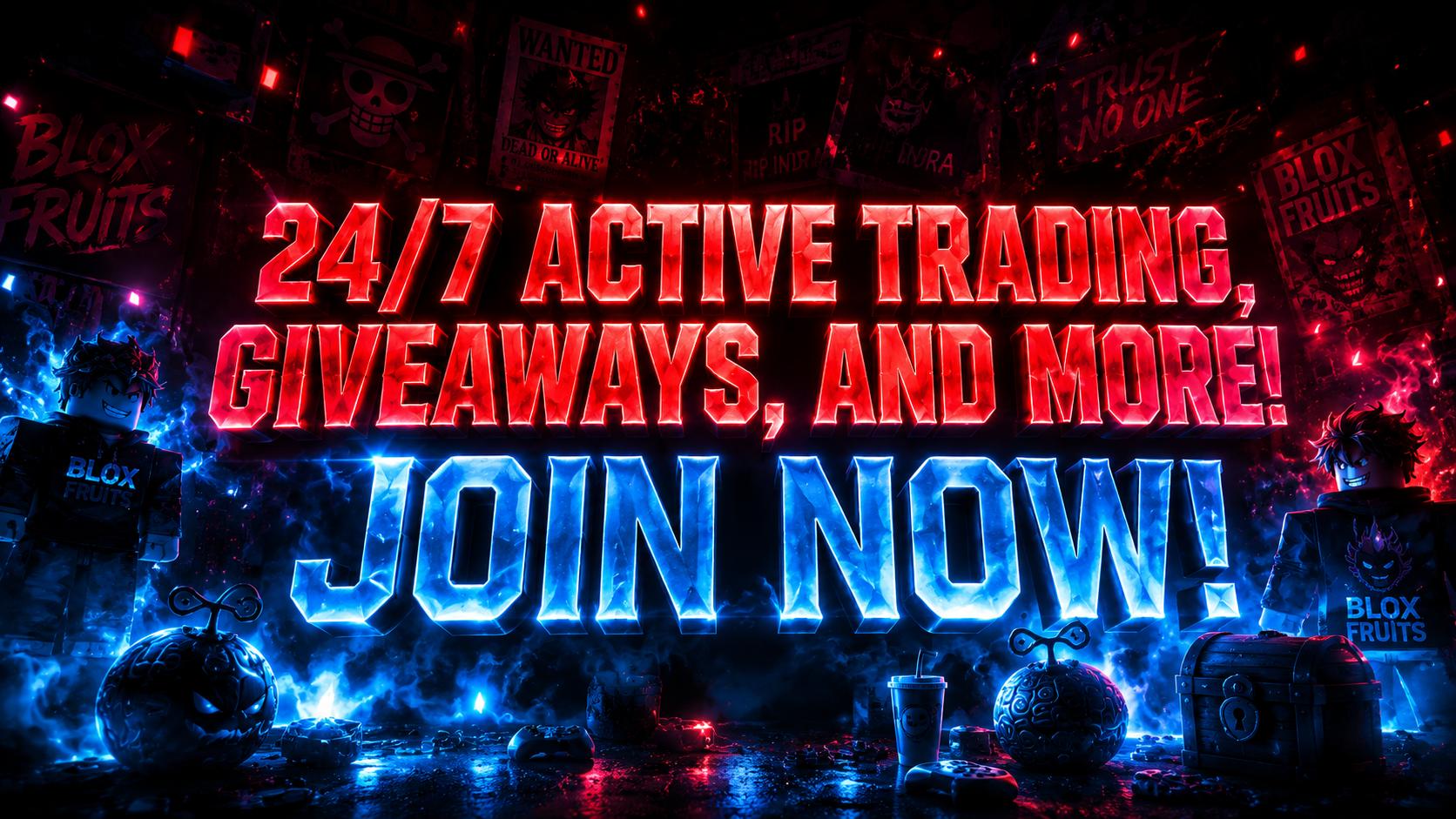 Discovery splash banner for Blox Fruit Trading Server | Trading Discord server