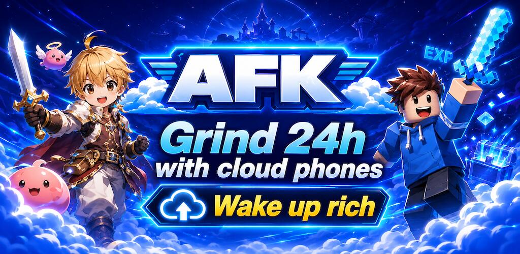 Discovery splash banner for AFKPal - Cloud Phones Discord server