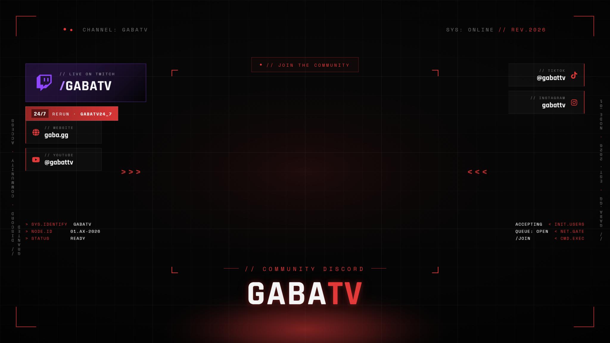 Discovery splash banner for Gaba.gg Discord server