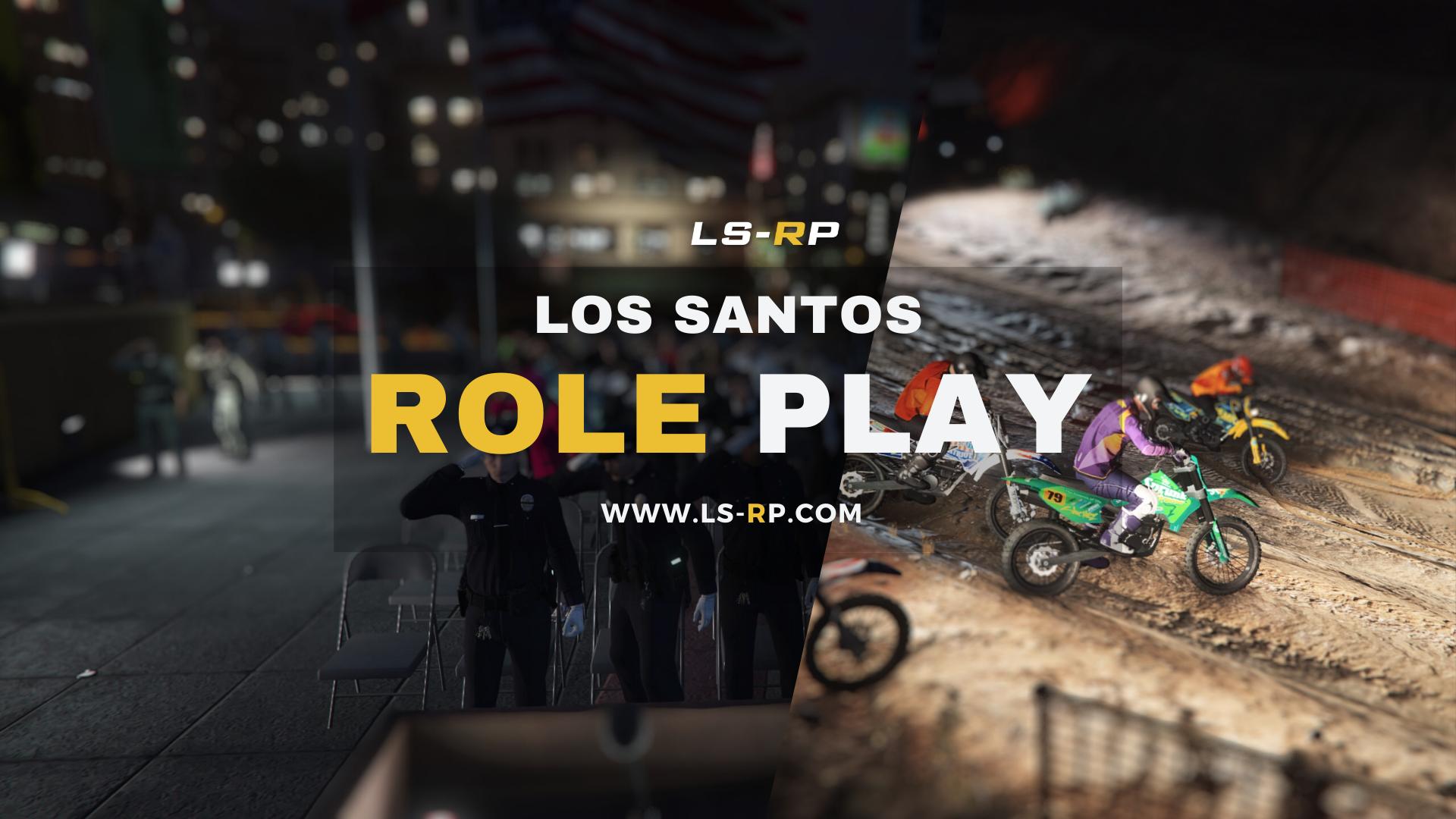 Discovery splash banner for Los Santos Roleplay Discord server