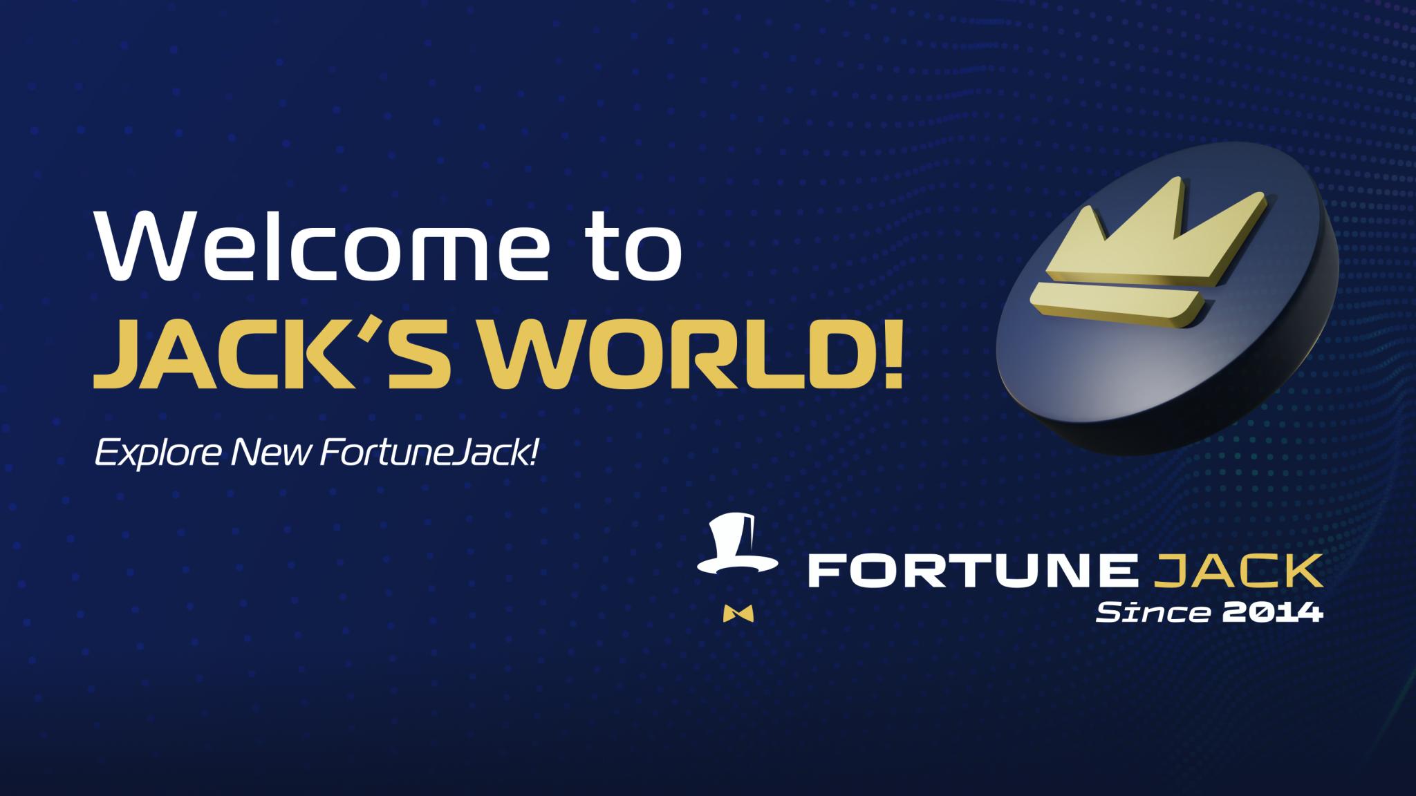 Discovery splash banner for FortuneJack Casino Discord server