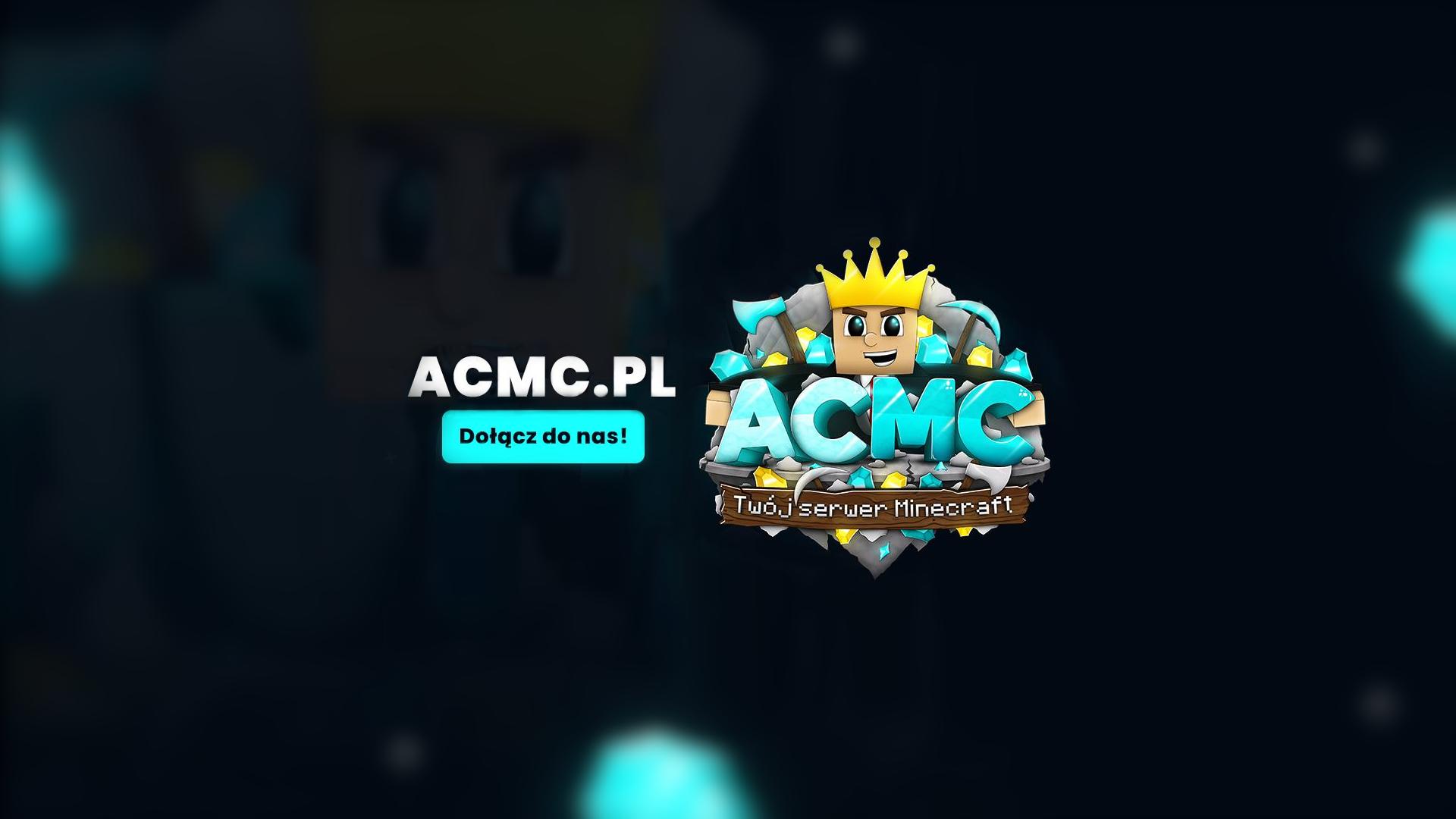 Discovery splash banner for Sieć Minecraft AcMC.pl - BoxPvP Anarchia OneBlock Survival Działki Gildie TowerPvP BedWars SkyGen Discord server