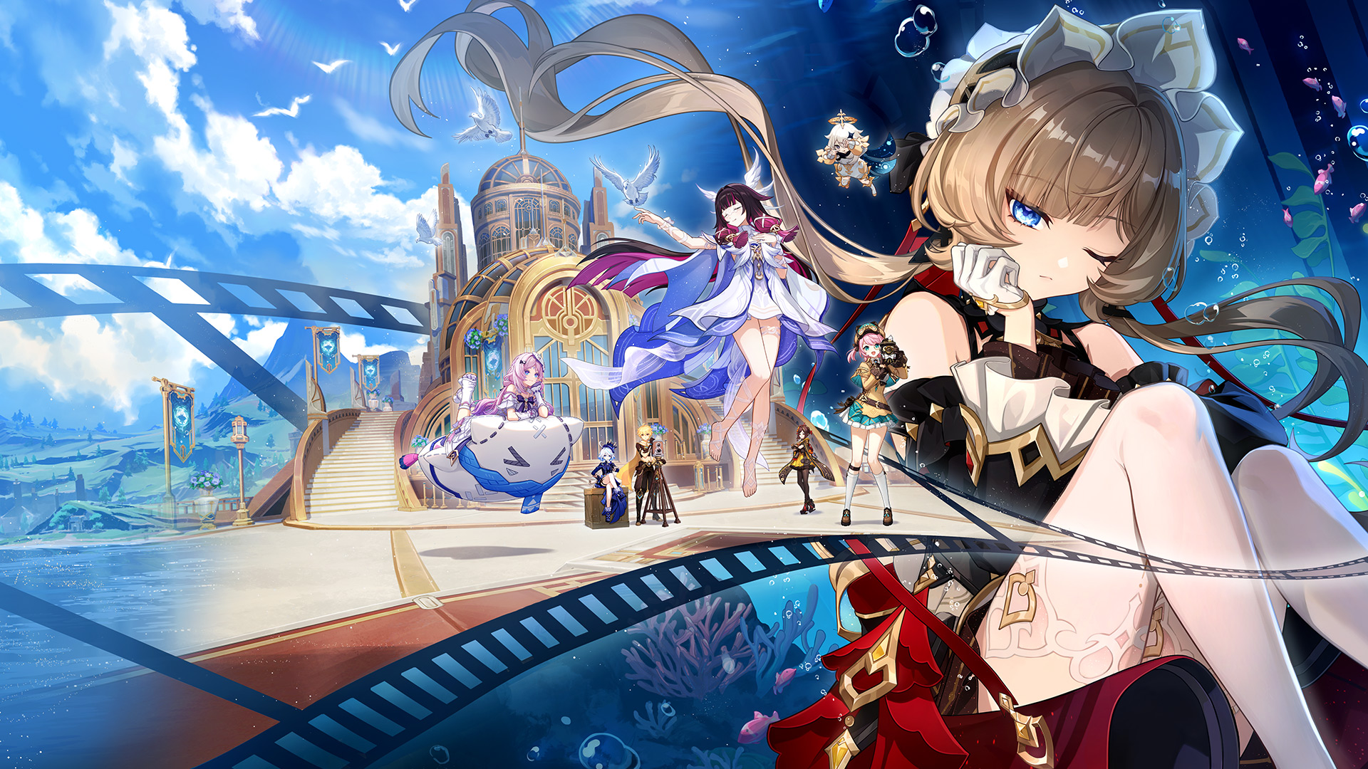 Discovery splash banner for Genshin Impact Official Discord server