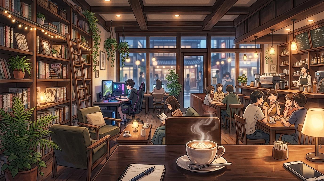 Discovery splash banner for Brewtiful ☕ 18+ | Chill Cafe Discord server
