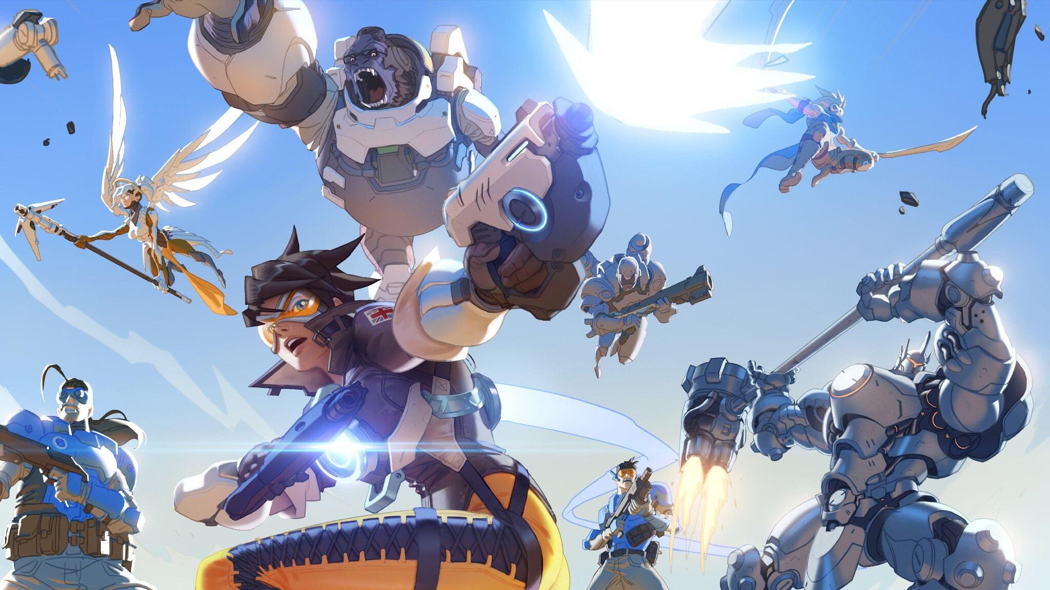 Discovery splash banner for r/Overwatch2 Discord server