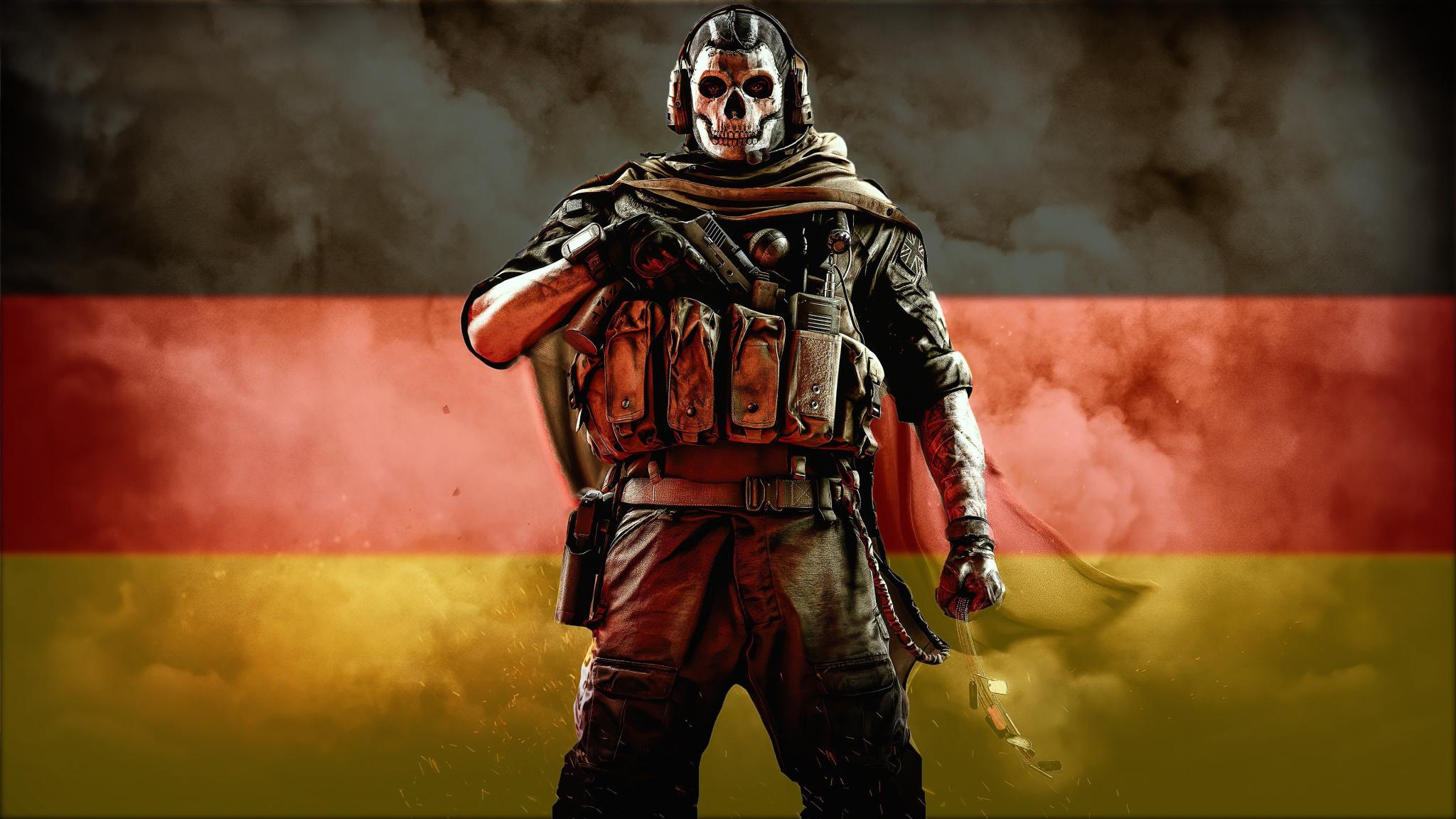 Discovery splash banner for Call of Duty: Warzone Deutschland Discord server