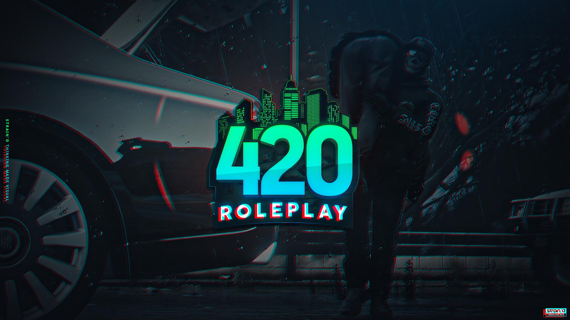 Discovery splash banner for 420 Roleplay Discord server