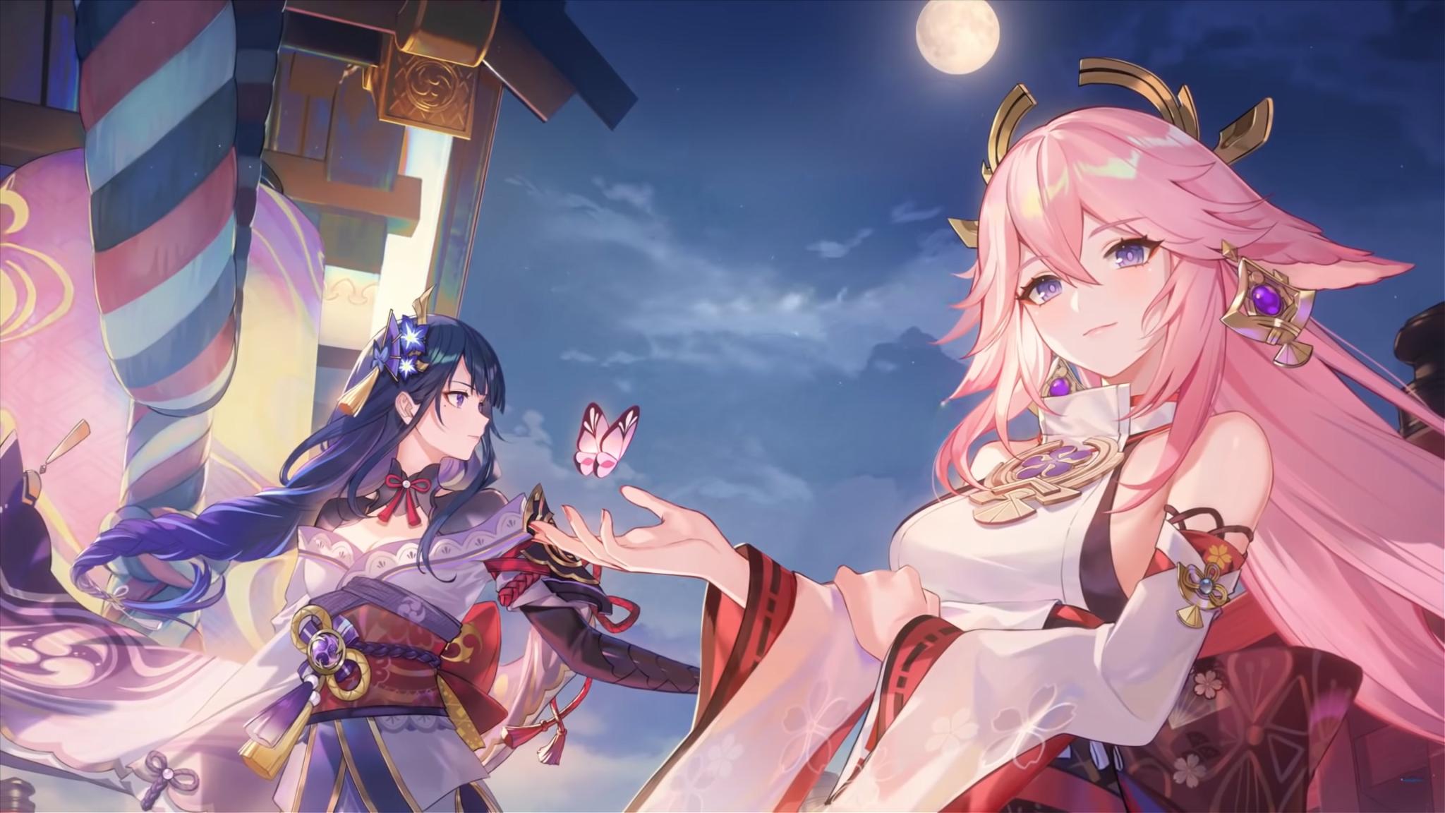 Discovery splash banner for Grand Narukami Shrine | Genshin Impact Discord server