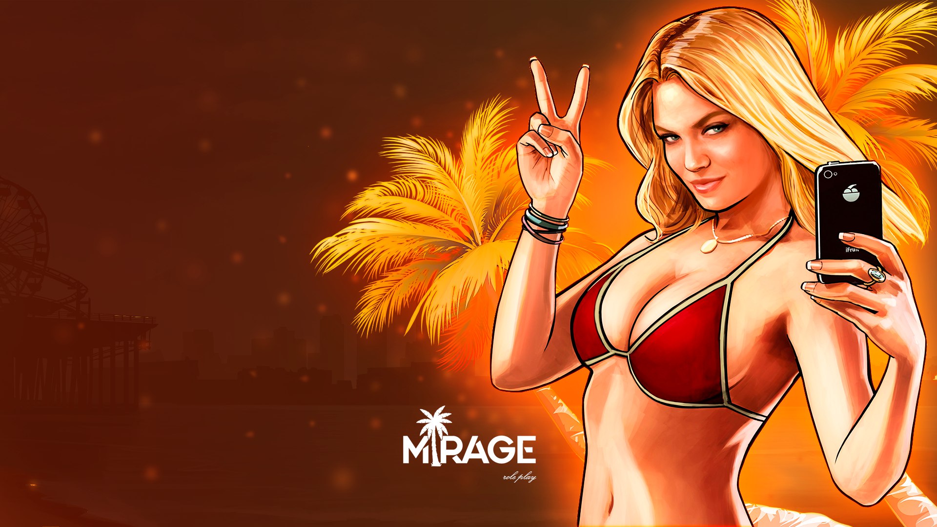 Discovery splash banner for Mirage Role-Play Discord server
