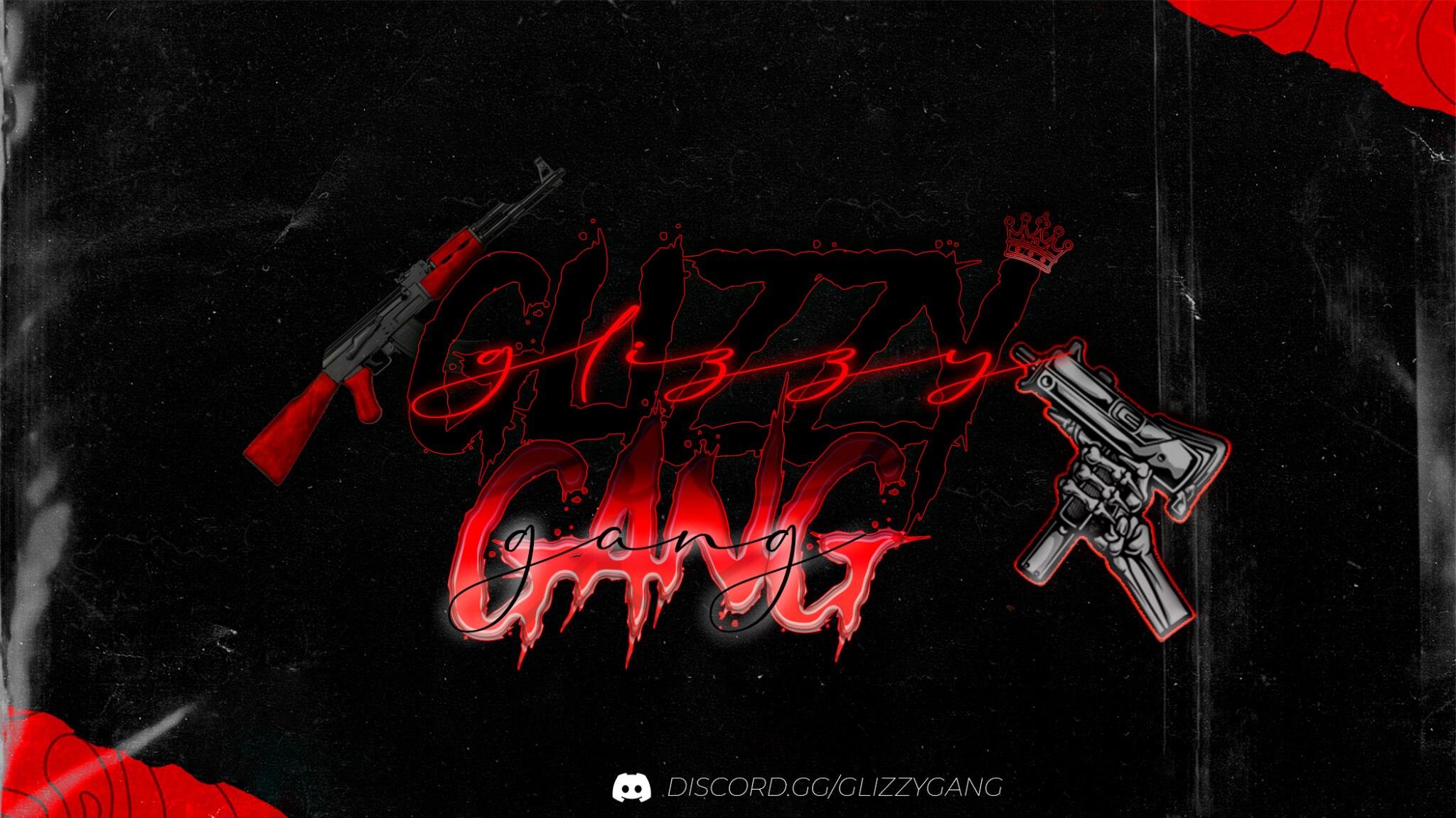 Discovery splash banner for GLIZZY GANG Discord server