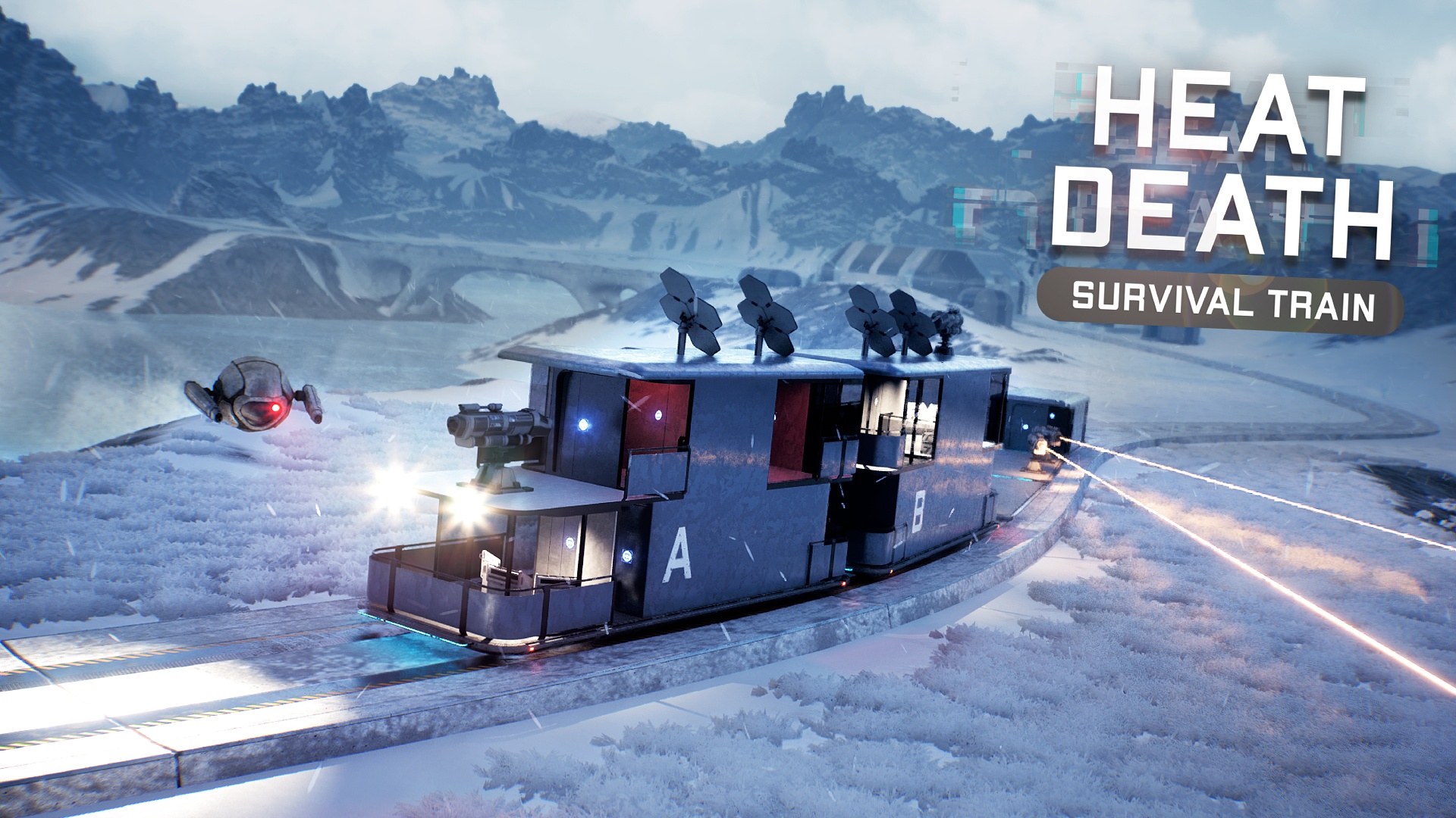 Discovery splash banner for Heat Death: Survival Train Discord server