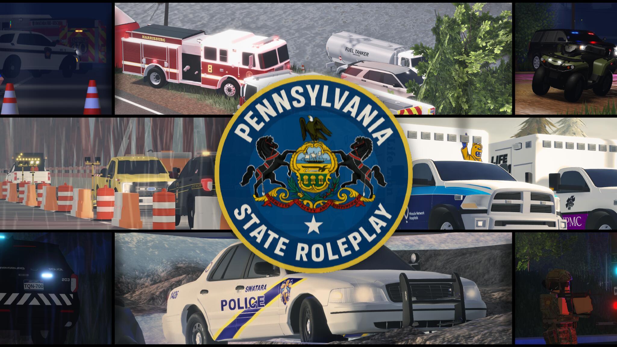 Discovery splash banner for Pennsylvania State Roleplay™ Discord server