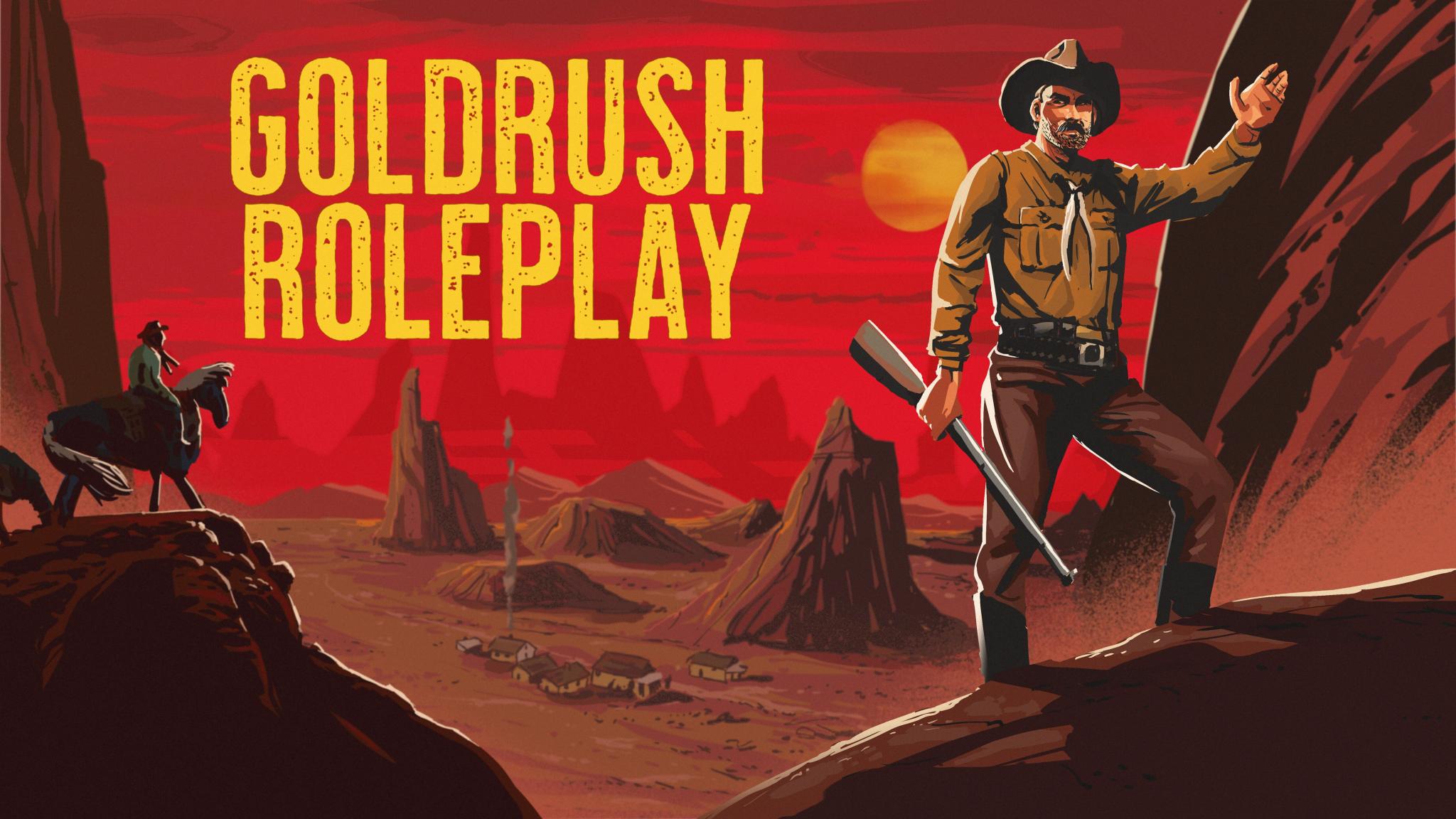 Discovery splash banner for GoldRush Roleplay Discord server