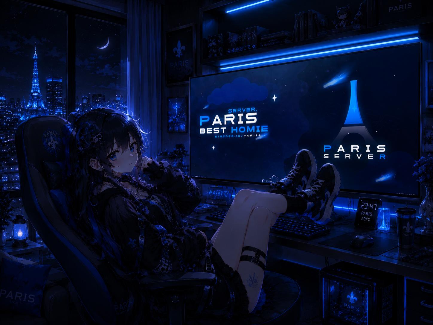 Discovery splash banner for Paris Community 𝄞 . Discord server