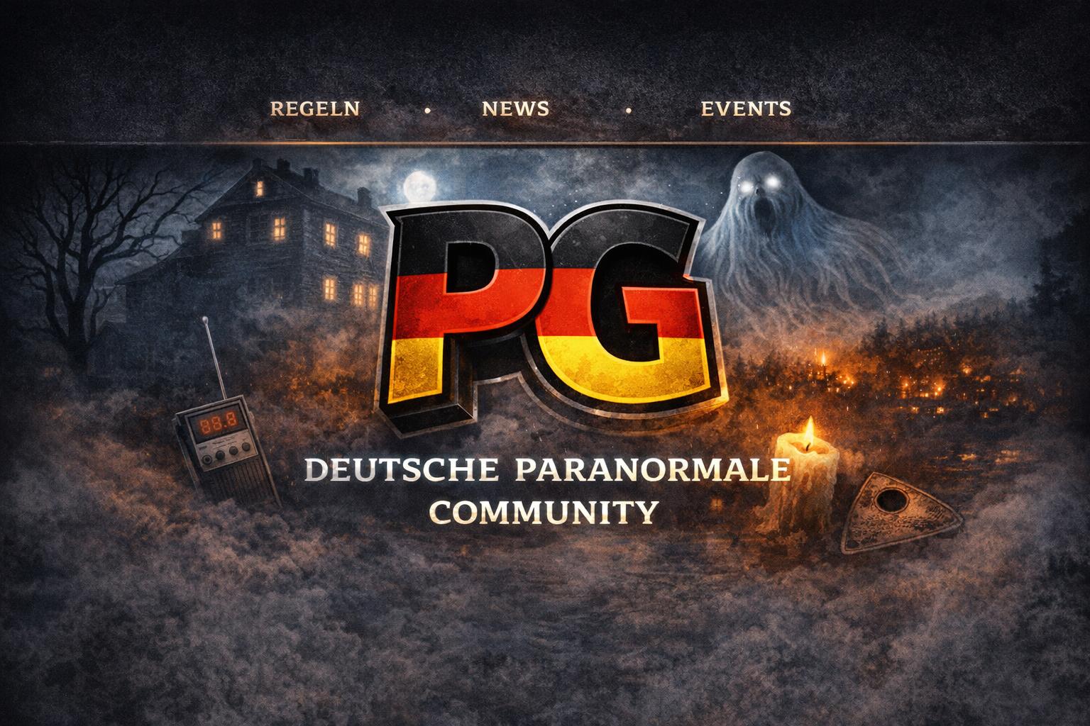 Discovery splash banner for Phasmophobia Germany Discord server
