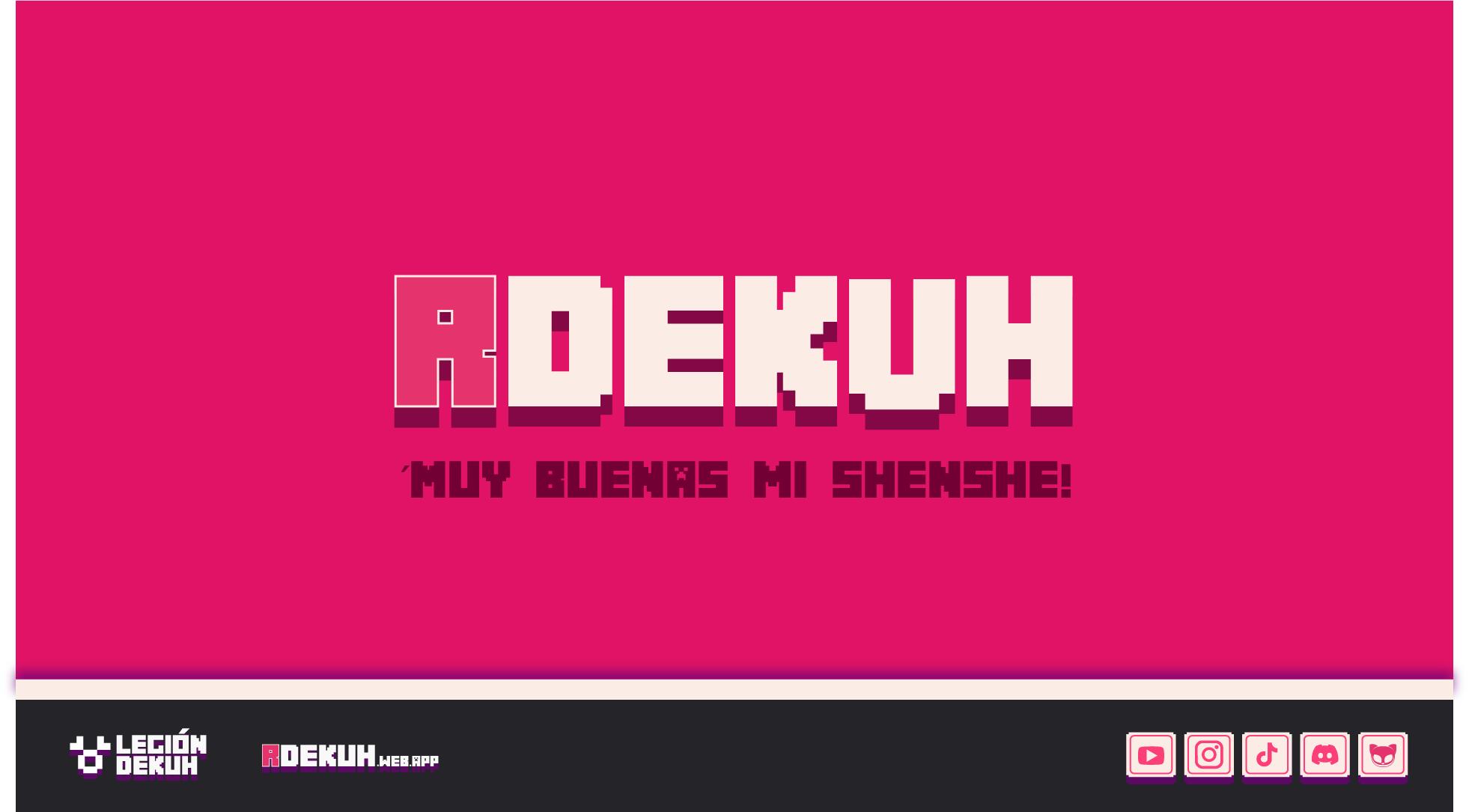 Discovery splash banner for 💜LEGIÓN DEKUH🧡RTEAM Discord server